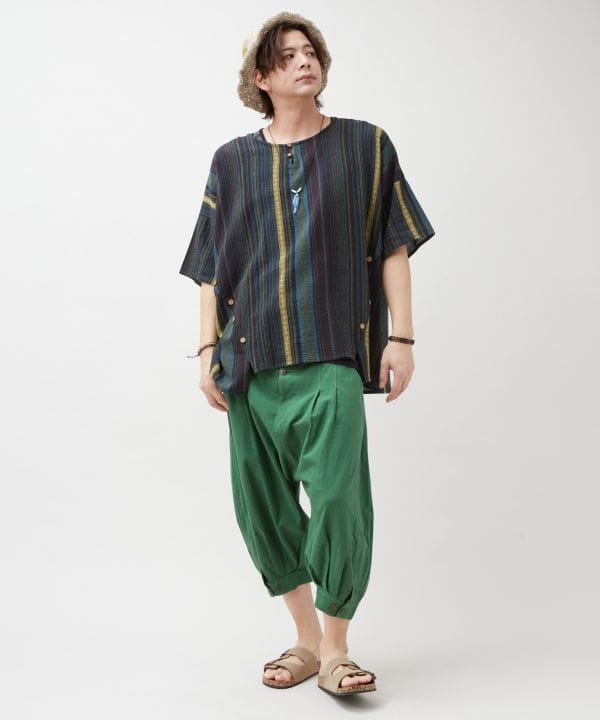 Mysore Dasara Button Detail Top by AMINA - Ametsuchi