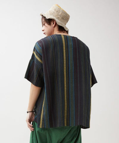 Mysore Dasara Button Detail Top by AMINA - Ametsuchi