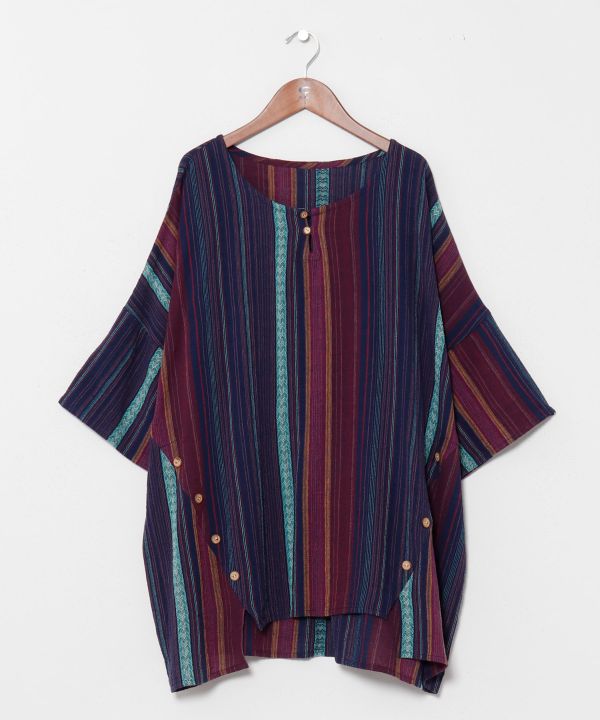 Mysore Dasara Button Detail Top by AMINA - Ametsuchi