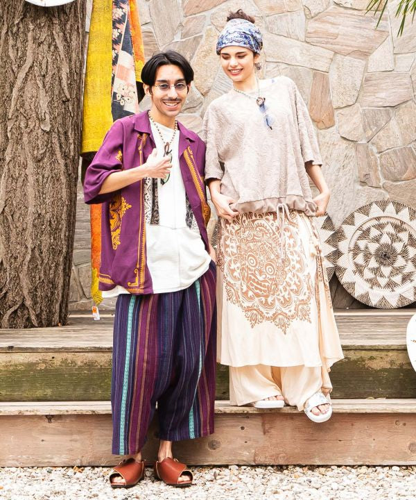 Festival Color Harem Pants by AMINA - Ametsuchi