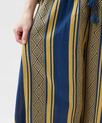 Geometric Stripe Relax Pants by AMINA - Ametsuchi