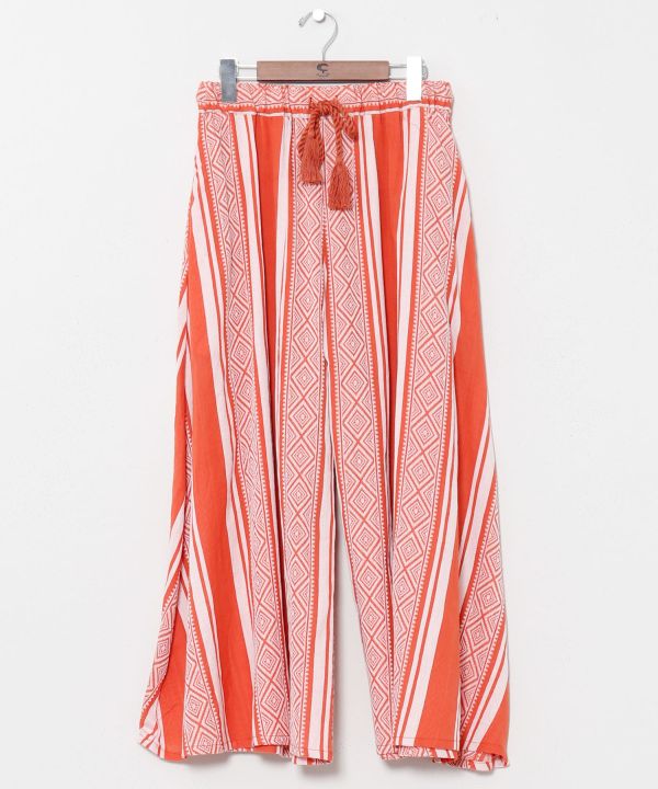 Geometric Stripe Relax Pants by AMINA - Ametsuchi