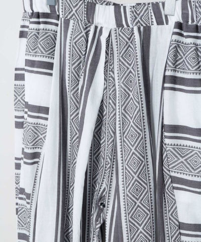 Men Stripe Wide Leg Pants by AMINA - Ametsuchi