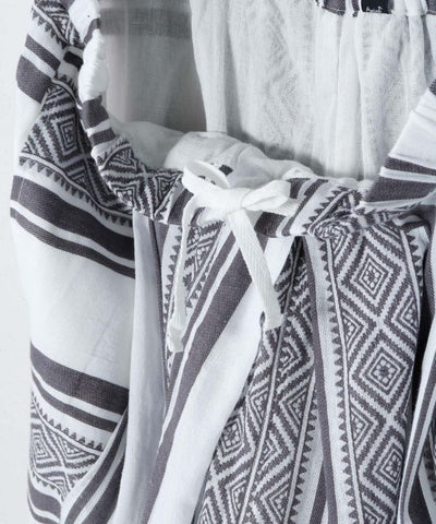 Men Stripe Wide Leg Pants by AMINA - Ametsuchi