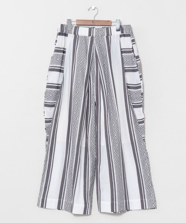 Men Stripe Wide Leg Pants