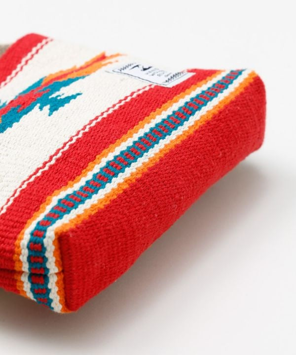 Geometric Pattern Woven Shoulder Bag