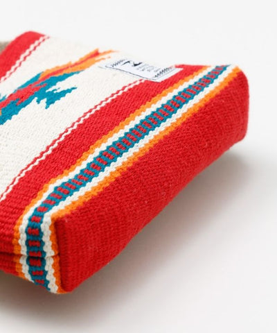 Geometric Pattern Woven Shoulder Bag