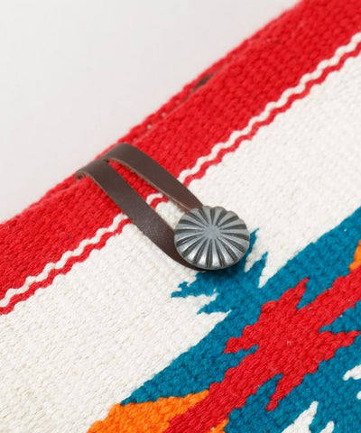 Geometric Pattern Woven Shoulder Bag