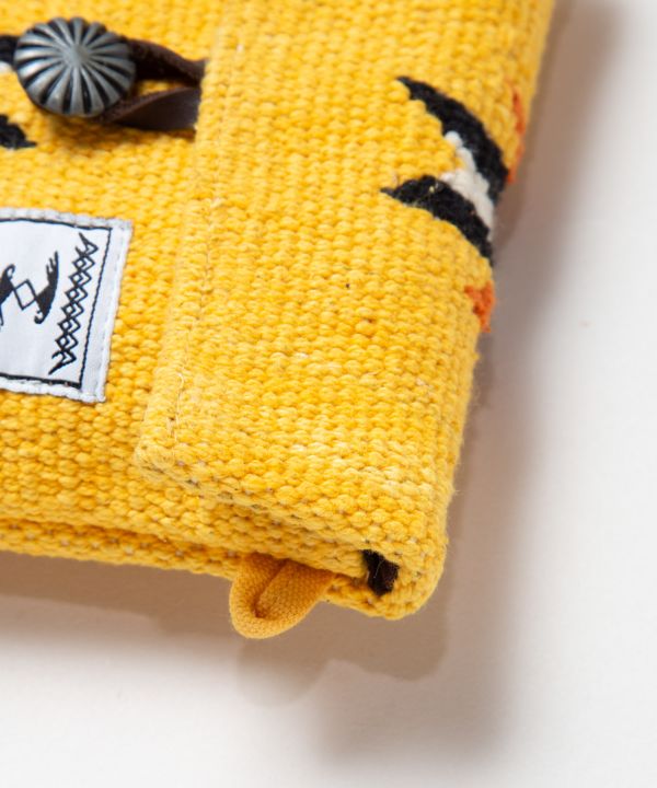 Geometric Pattern Woven Two Way Pouch