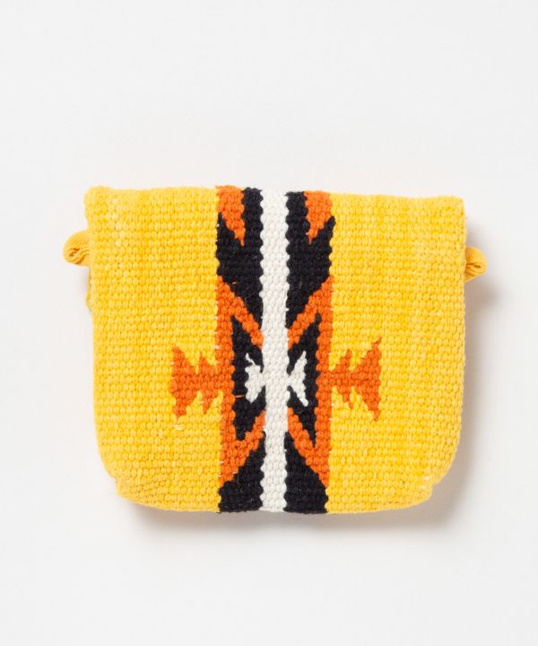Geometric Pattern Woven Two Way Pouch