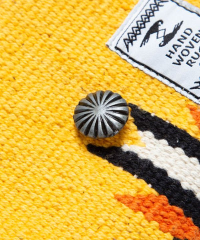 Geometric Pattern Woven Two Way Pouch