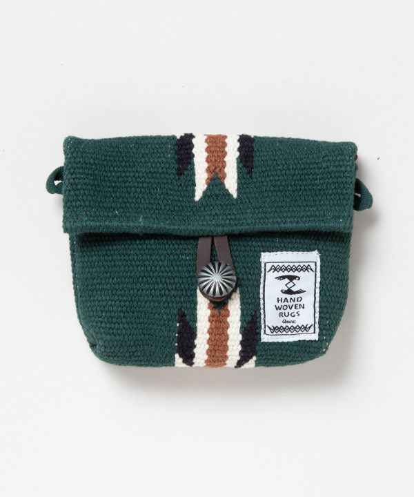Geometric Pattern Woven Two Way Pouch by AMINA - Ametsuchi