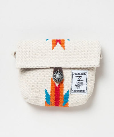 Geometric Pattern Woven Two Way Pouch