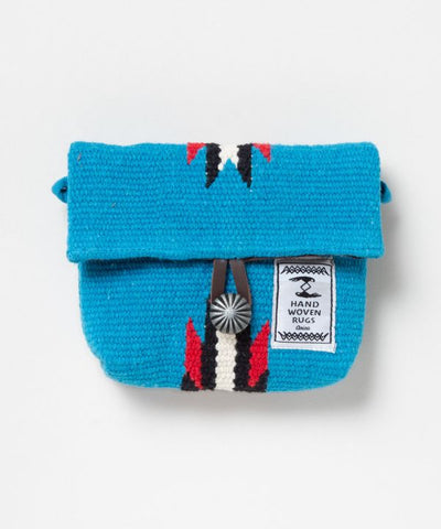 Geometric Pattern Woven Two Way Pouch