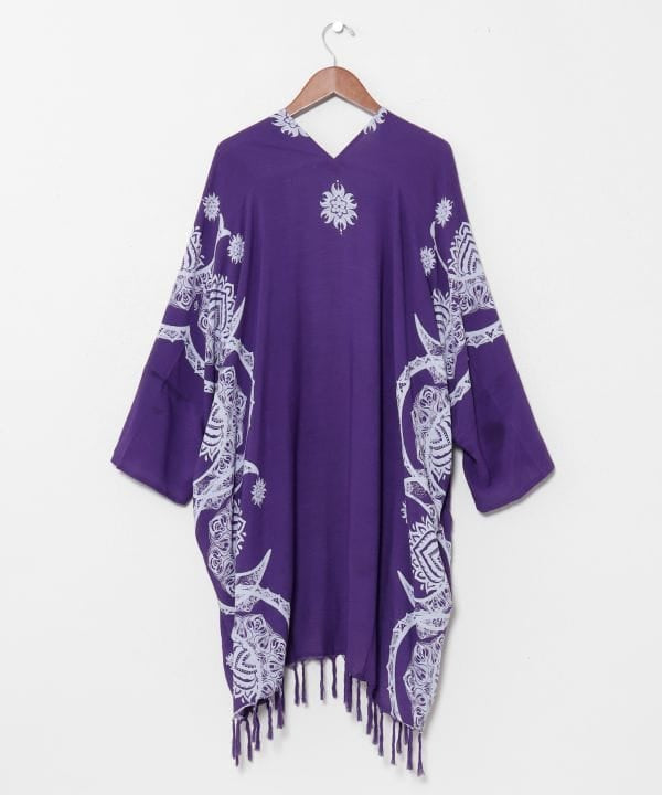 Unisex Moon Lotus Fringe Cardigan by AMINA - Ametsuchi