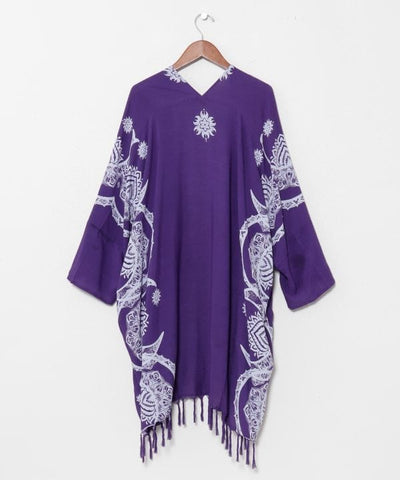 Unisex Moon Lotus Fringe Cardigan by AMINA - Ametsuchi