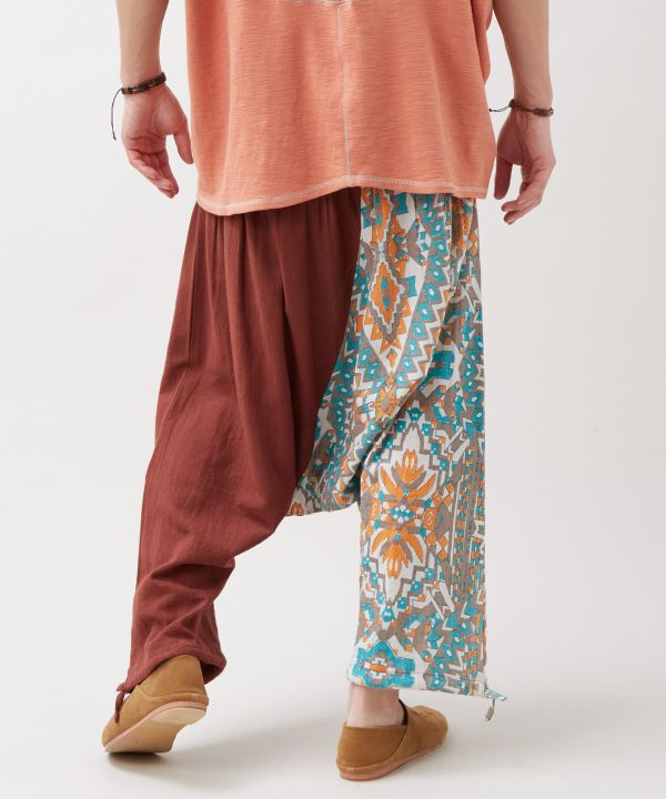 Geometric Pattern Harem Pants by AMINA - Ametsuchi