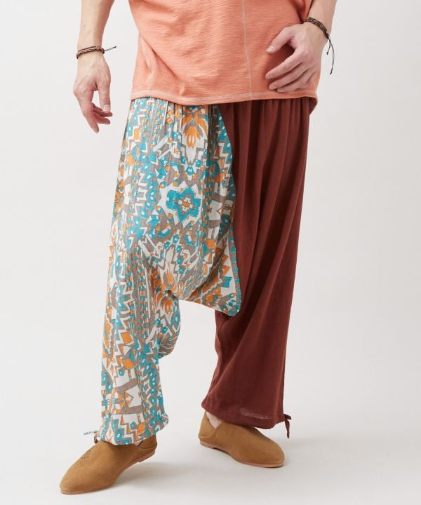 Geometric Pattern Harem Pants by AMINA - Ametsuchi