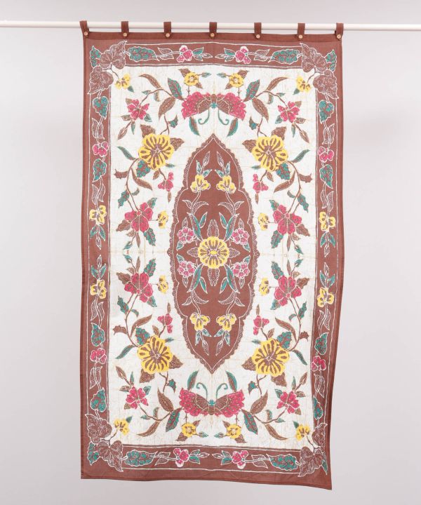 Batik Fabric Curtain 178cm by AMINA - Ametsuchi