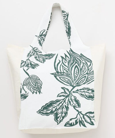 Botanical Print Packable Tote by AMINA - Ametsuchi