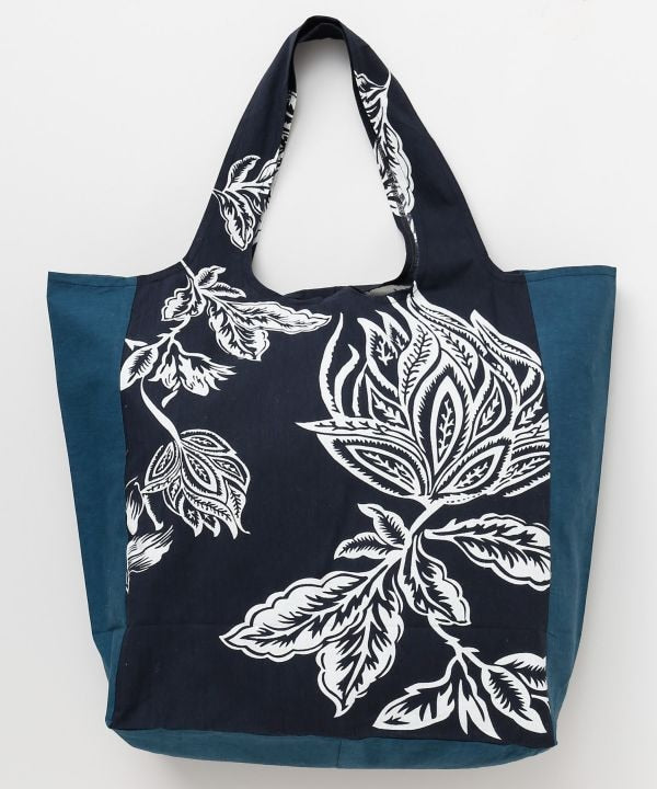 Botanical Print Packable Tote by AMINA - Ametsuchi