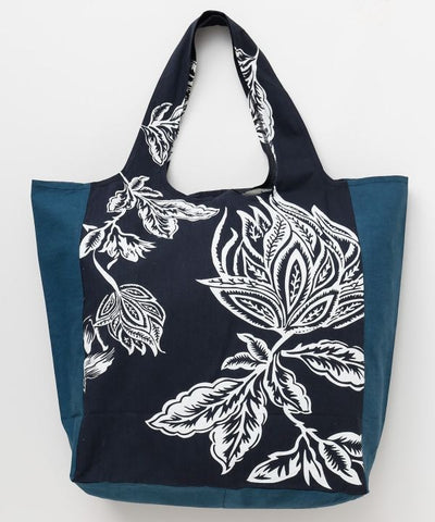 Botanical Print Packable Tote by AMINA - Ametsuchi
