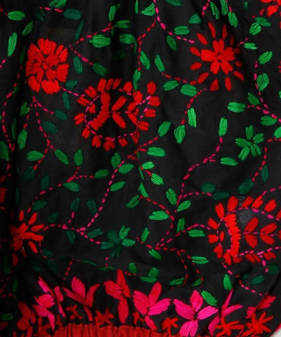Floral Embroidered Crop Top