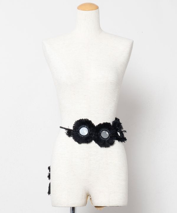 Mirror Work Waist Belt by AMINA - Ametsuchi