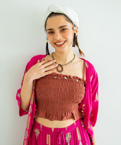 Indian Turban Tassel Headband by AMINA - Ametsuchi