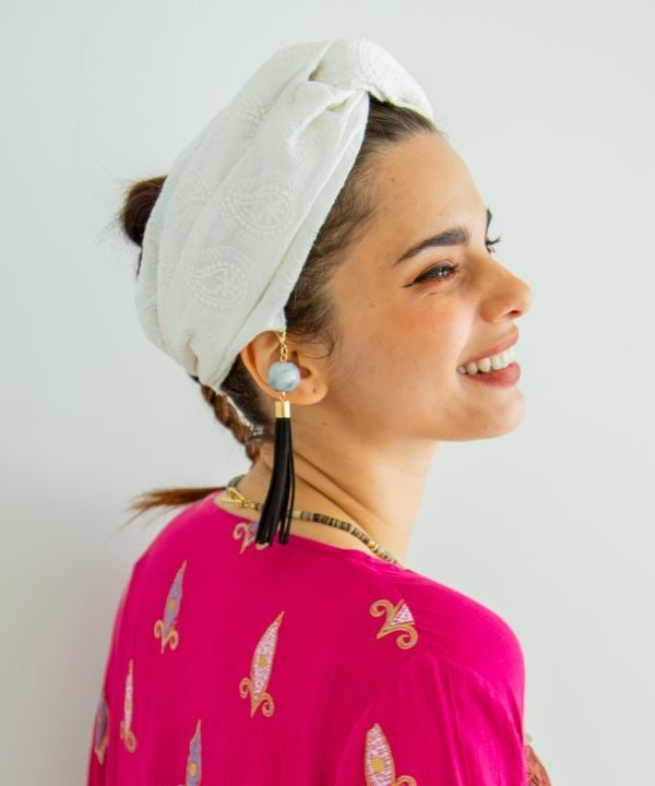Indian Turban Tassel Headband