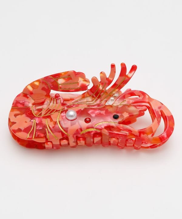 Shrimp Motif Hair Clip by AMINA - Ametsuchi