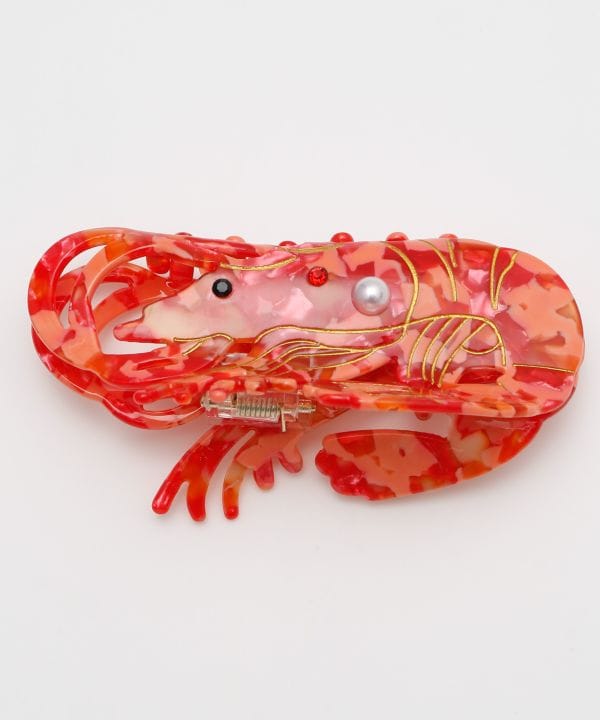 Shrimp Motif Hair Clip by AMINA - Ametsuchi