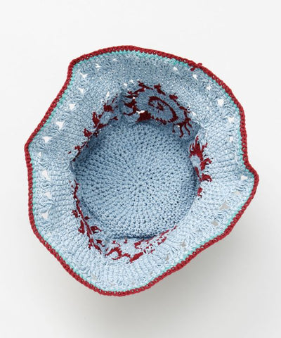 Sun Motif Crochet Hat by AMINA - Ametsuchi