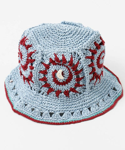 Sun Motif Crochet Hat by AMINA - Ametsuchi