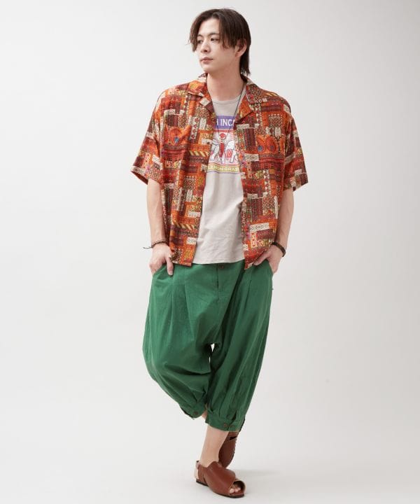 Light Cotton Harem Pants by AMINA - Ametsuchi