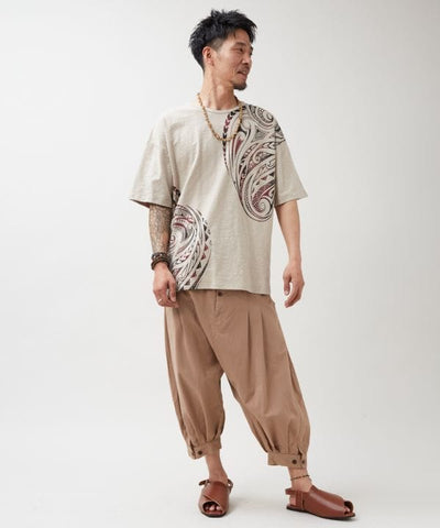 Light Cotton Harem Pants by AMINA - Ametsuchi