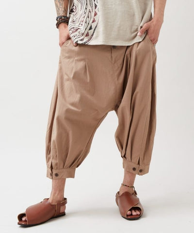 Light Cotton Harem Pants by AMINA - Ametsuchi