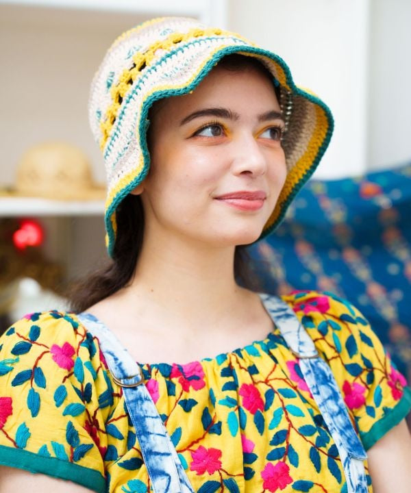 Multicolor Crochet Sun Hat