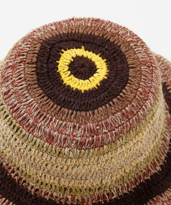 Gradient Crochet Travel Hat by AMINA - Ametsuchi