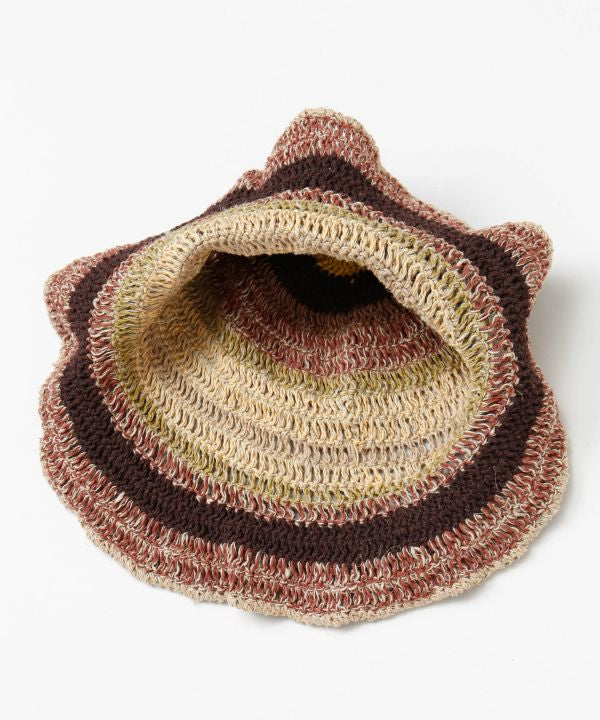 Gradient Crochet Travel Hat by AMINA - Ametsuchi