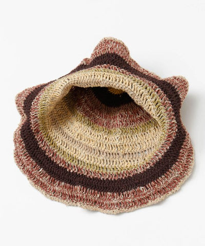 Gradient Crochet Travel Hat by AMINA - Ametsuchi