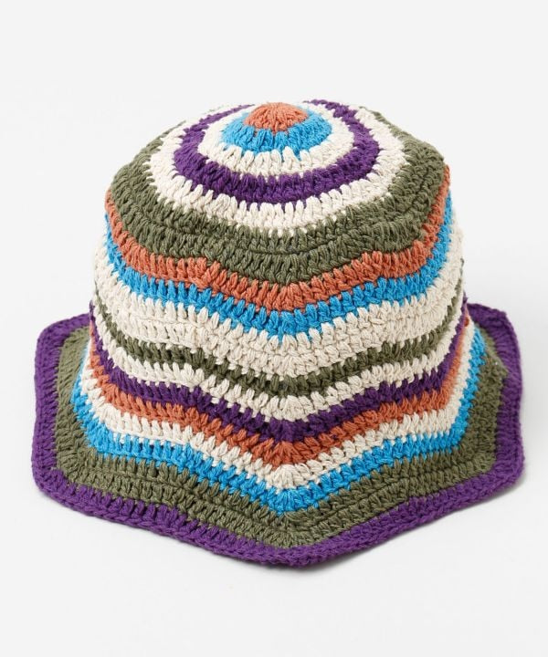 Zigzag Brim Crochet Hat by AMINA - Ametsuchi