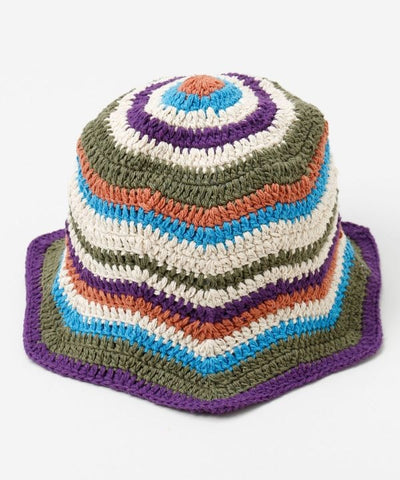 Zigzag Brim Crochet Hat by AMINA - Ametsuchi