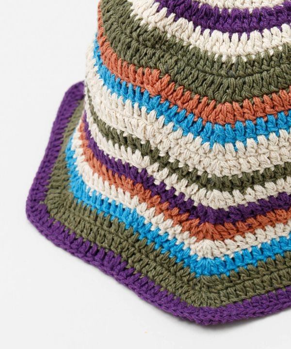 Zigzag Brim Crochet Hat by AMINA - Ametsuchi