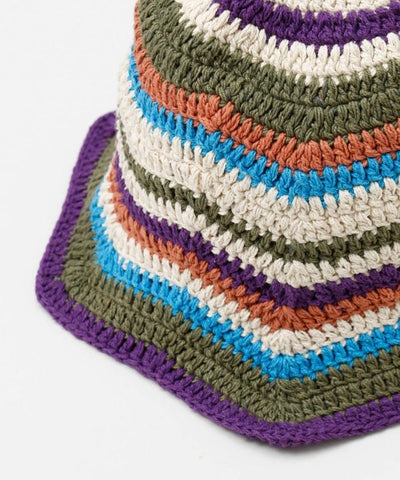 Zigzag Brim Crochet Hat by AMINA - Ametsuchi
