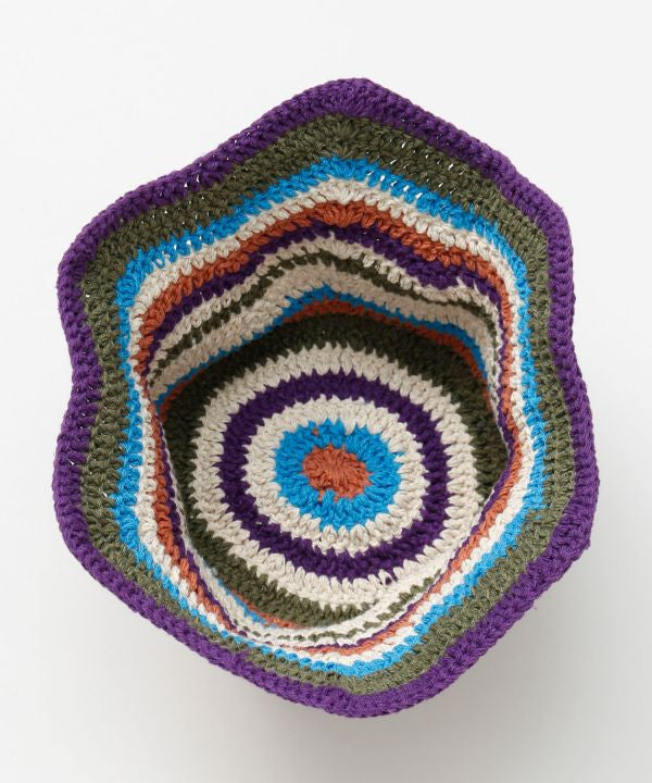 Zigzag Brim Crochet Hat by AMINA - Ametsuchi