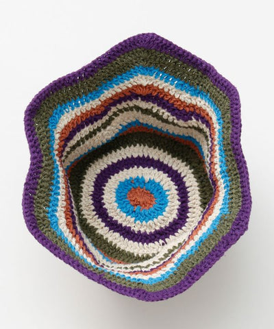 Zigzag Brim Crochet Hat by AMINA - Ametsuchi