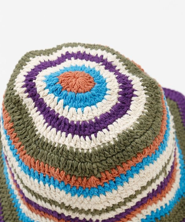 Zigzag Brim Crochet Hat by AMINA - Ametsuchi