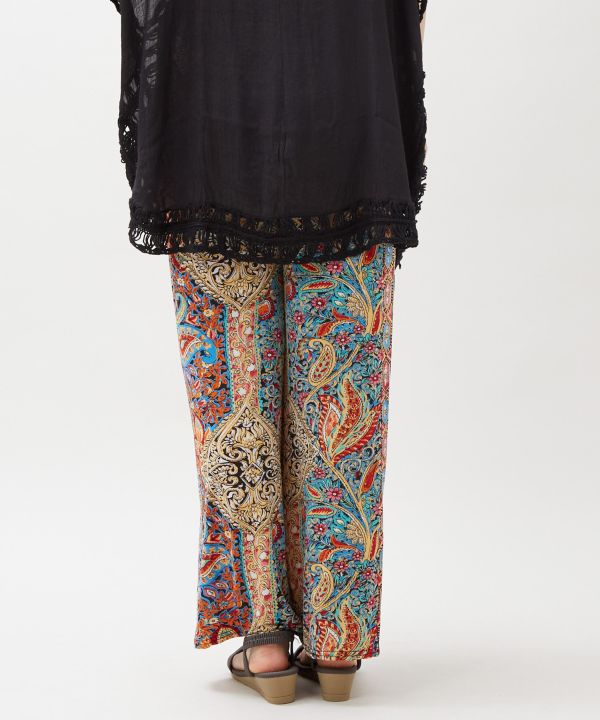Thai Textile Rayon Relaxed Pants by AMINA - Ametsuchi