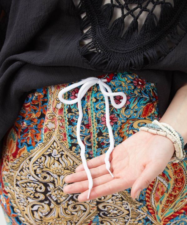 Thai Textile Rayon Relaxed Pants by AMINA - Ametsuchi